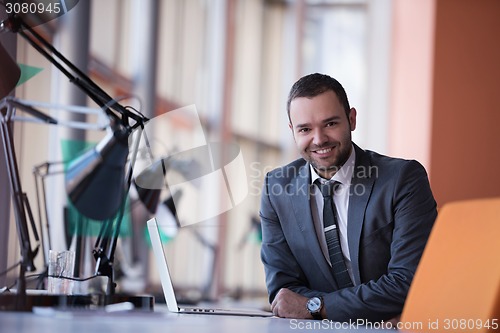 Image of business man at the office