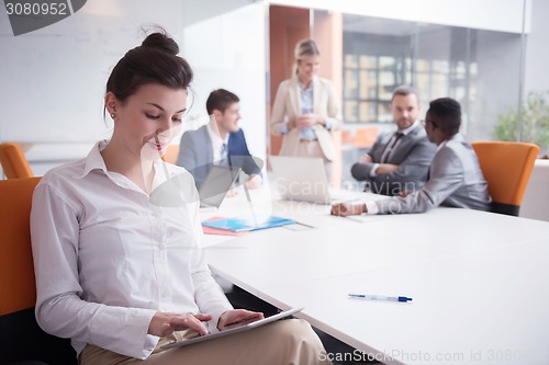 Image of business woman at office