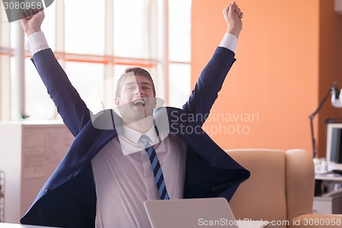 Image of business man at the office