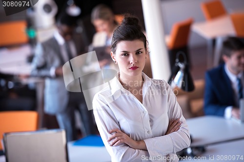 Image of business woman at office