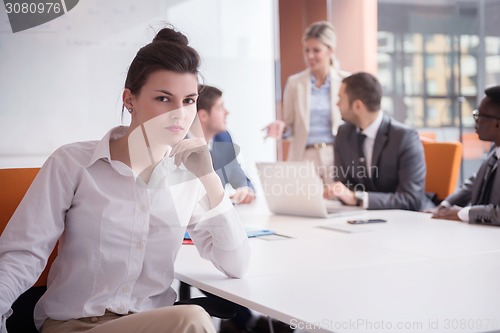 Image of business woman at office