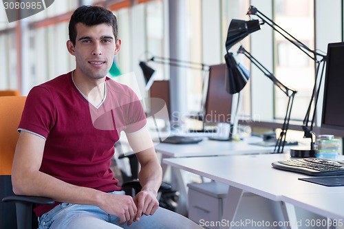 Image of business man at the office