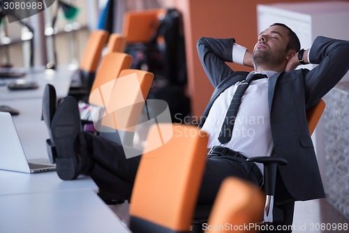 Image of business man at the office