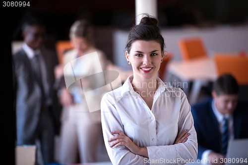 Image of business woman at office