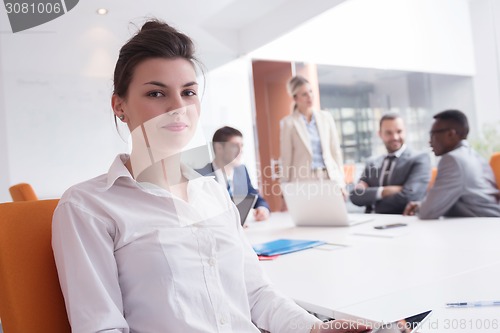 Image of business woman at office