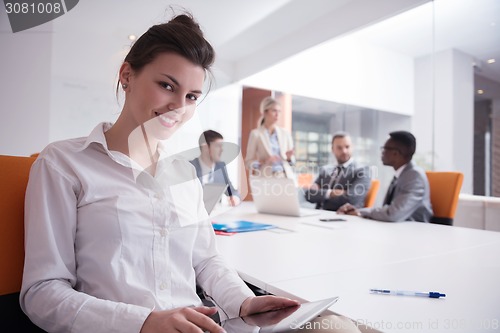 Image of business woman at office