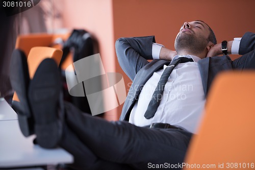 Image of business man at the office