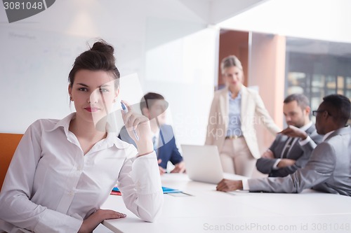 Image of business woman at office
