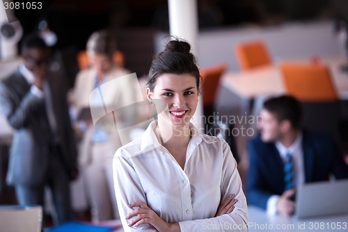 Image of business woman at office