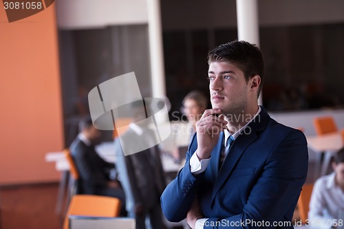 Image of business man at the office