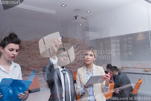 Image of business people group at office