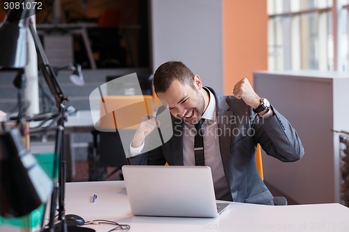 Image of business man at the office