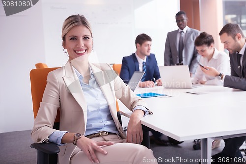 Image of business woman at office