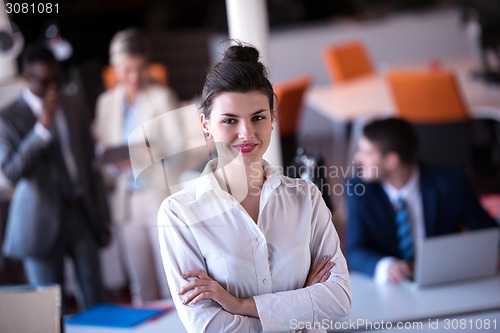 Image of business woman at office