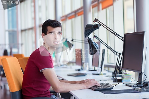 Image of business man at the office