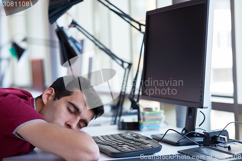 Image of business man at the office