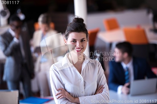 Image of business woman at office