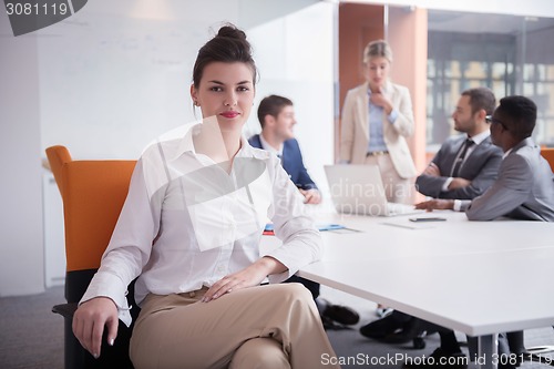 Image of business woman at office