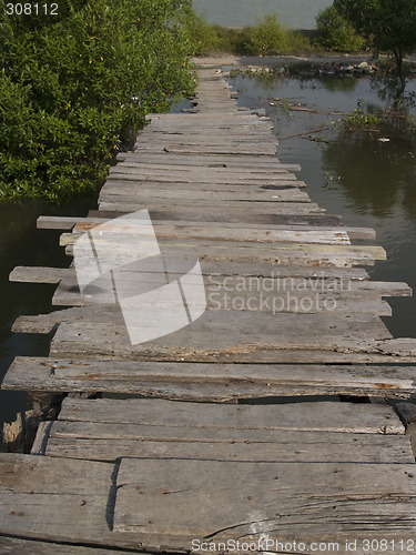 Image of Old, wooden bridge