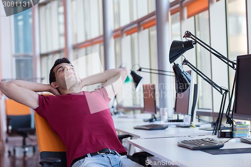Image of business man at the office