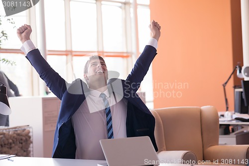 Image of business man at the office