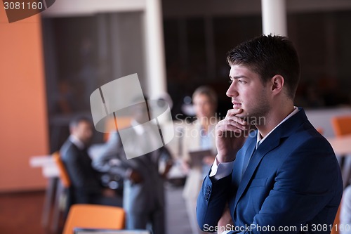 Image of business man at the office