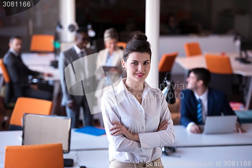 Image of business woman at office