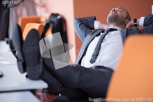 Image of business man at the office