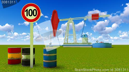 Image of One hundred dollars a barrel