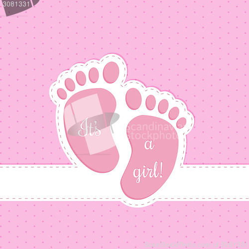 Image of Baby shower greeting card invitation