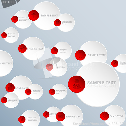 Image of Abstract circle infographic background design