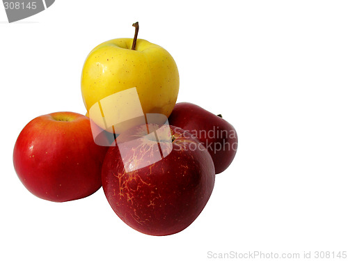 Image of Apples Isolated on white