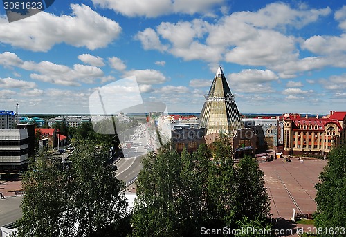 Image of KHANTY-MANSIYSK, RUSSIA – JUNE 30, 2014: general view of city 