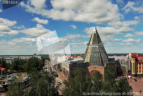 Image of KHANTY-MANSIYSK, RUSSIA – JUNE 30, 2014: general view of city 