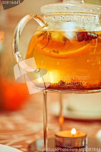 Image of teapot of herbal tea