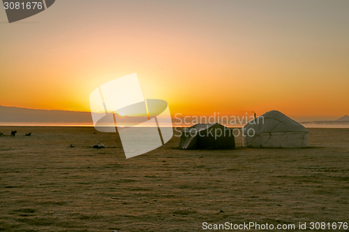 Image of Yurts in Kyrgyzstan