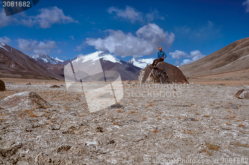 Image of Hiker in Tajikistan