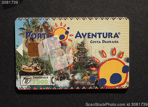 Image of Spanish phone card