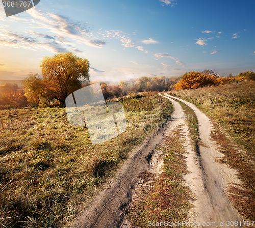 Image of Autumn and road