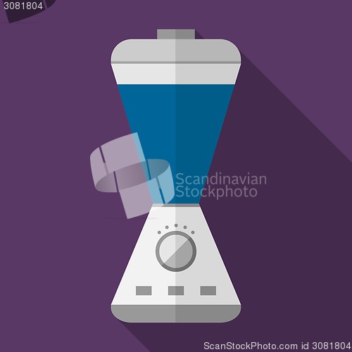 Image of Flat vector icon for kitchen. Blender