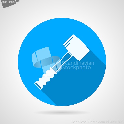 Image of Flat vector icon for construction. Sledgehammer