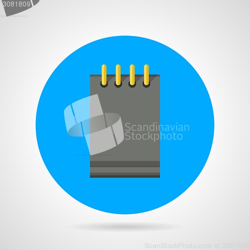 Image of Flat vector icon for ring note