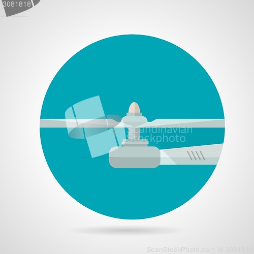 Image of Drone propeller flat vector icon