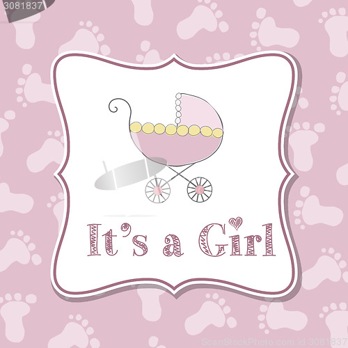 Image of Baby girl invitation for baby shower