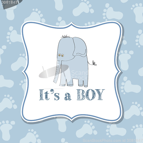 Image of Baby boy  invitation for baby shower