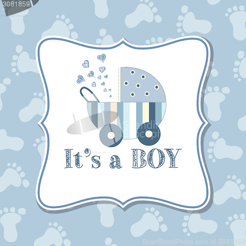 Image of Baby boy  invitation for baby shower
