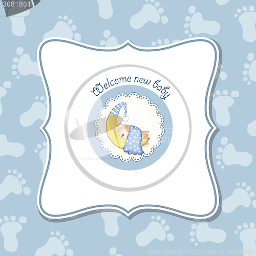 Image of Baby boy  invitation for baby shower