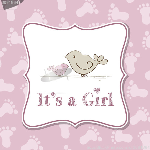 Image of Baby girl invitation for baby shower