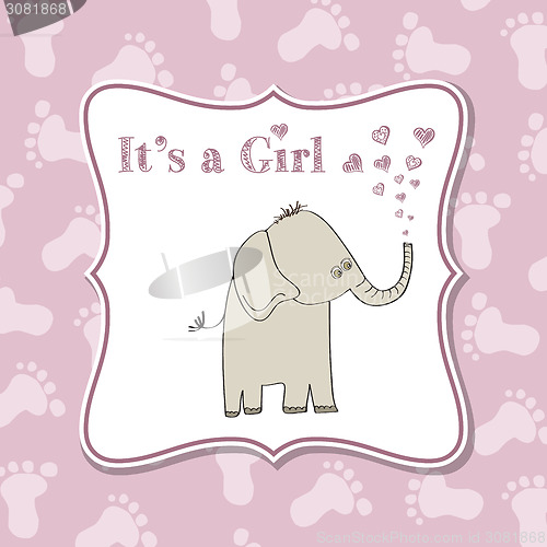 Image of Baby girl invitation for baby shower