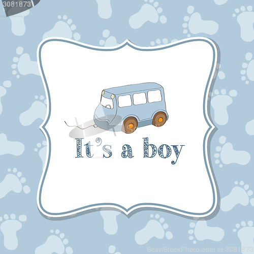 Image of Baby boy  invitation for baby shower